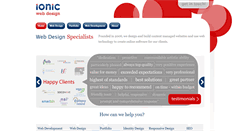Desktop Screenshot of ionic-web-design.ie