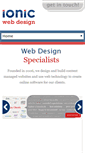 Mobile Screenshot of ionic-web-design.ie